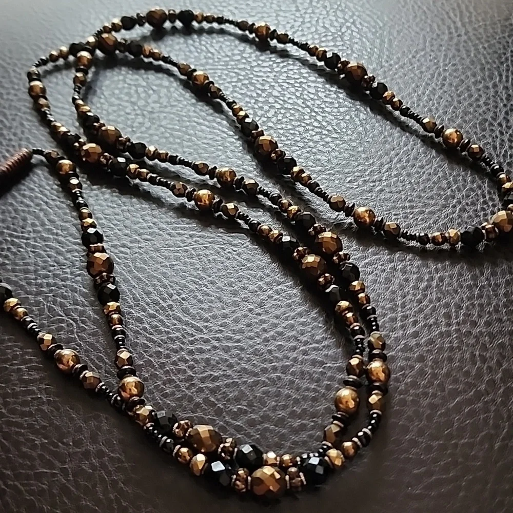 VTG glass necklace - Picture 3 of 8